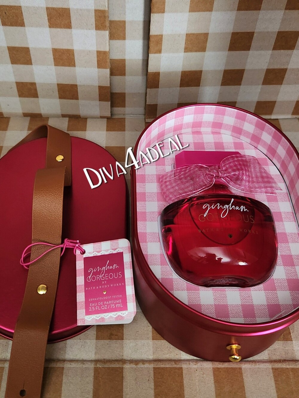 Bath & Body Works GINGHAM GORGEOUS 3.4 FL OZ EDP + 5PC Collection Set Bundle - Picture 3 of 7
